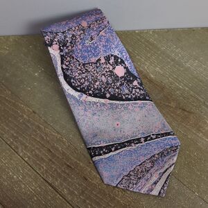 Brain O'Malley hand marbled necktie Marblesque silk tie